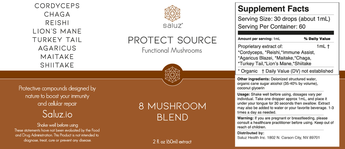 Protect 8 Mushroom Tincture 2 oz.